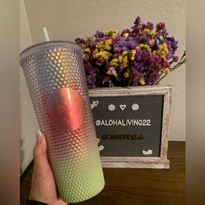 Starbucks japan APAC iridescent green unicorn Studded 24oz Venti Tumbler